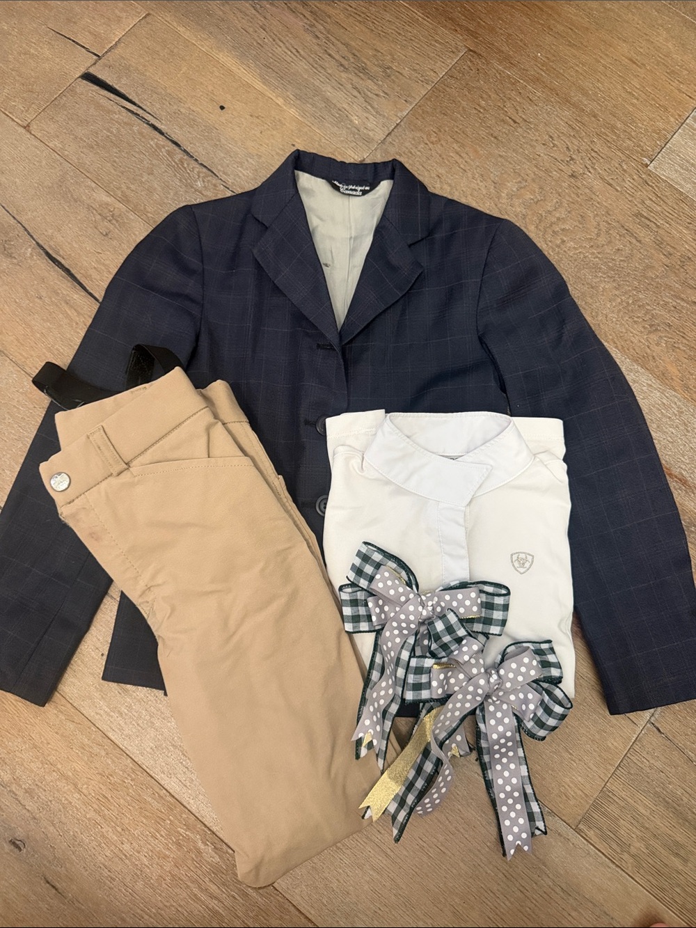 Girls Navy Riding Jacket - Show Bundle